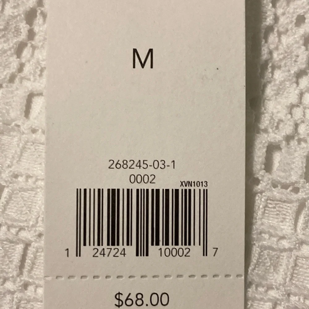 New NWT Banana Republic White Lace Women's Lined Top Blouse M - Picture 6 of 10